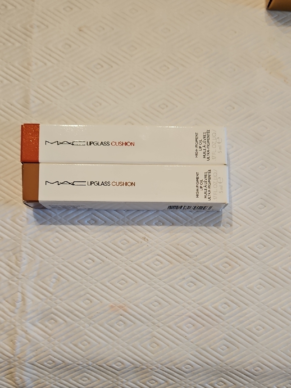 MAC Cosmetics Lipglass Cushion Sheer Lip Gloss Duo - Malt x1, carbonated x1